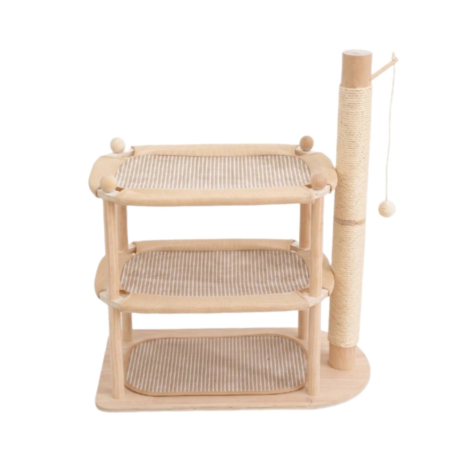 Feline Activity Center with Scratching Surface Multi-Level