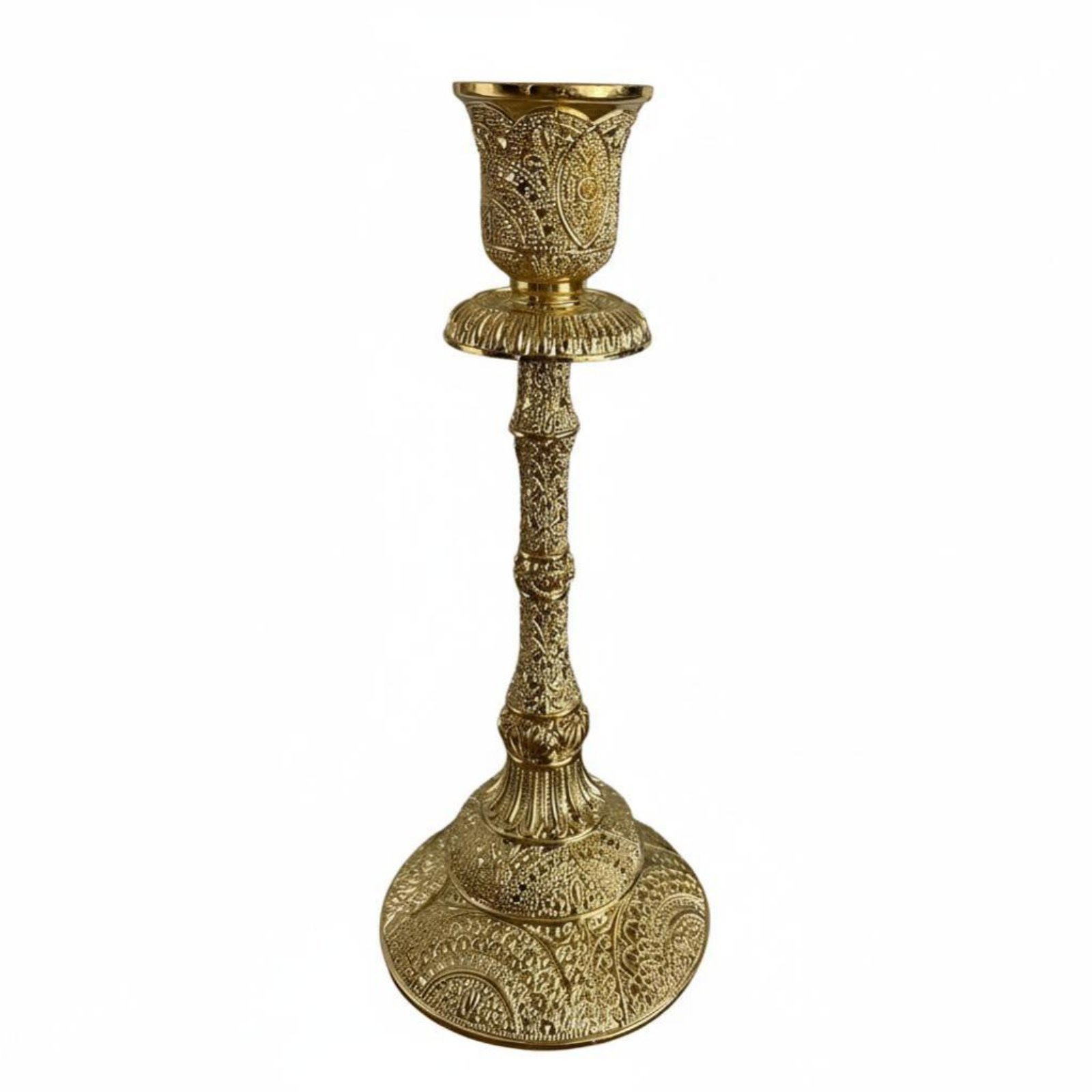 Zinc Alloy Candle Holder – Gold