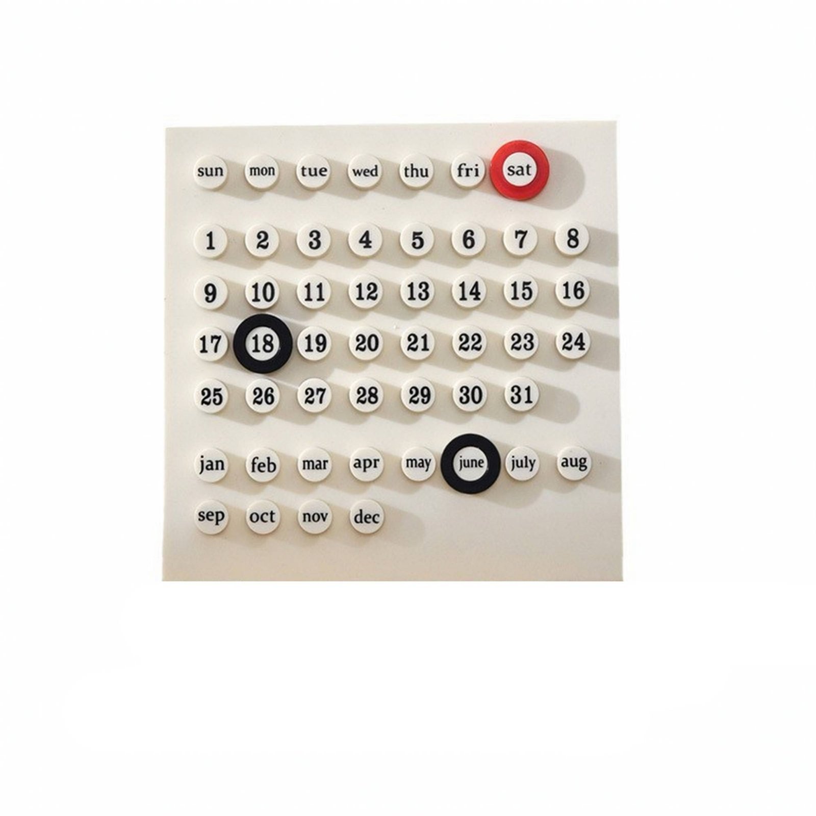 Wood Base Desk Calendar