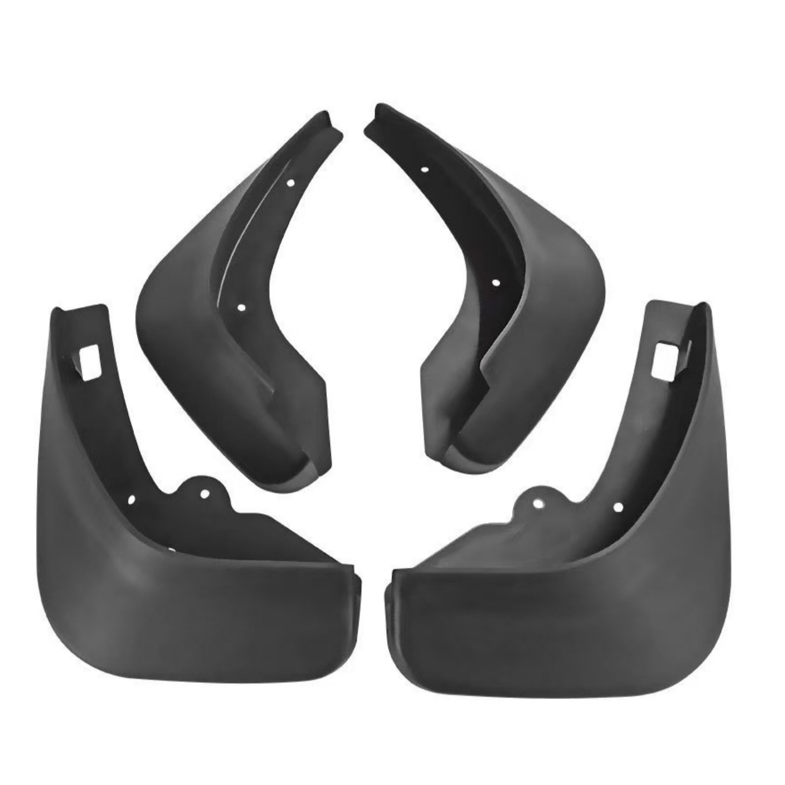 4-Piece Black Car Mud Flaps