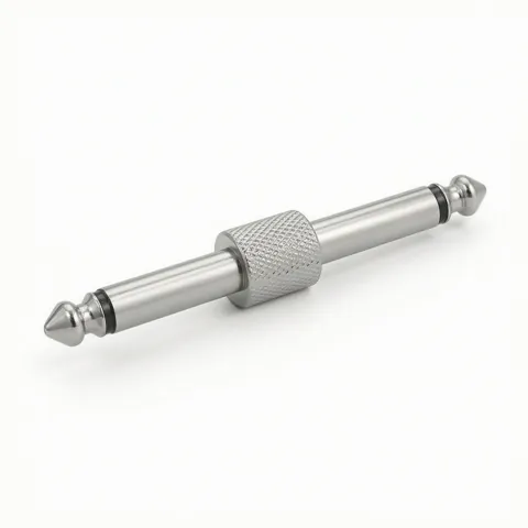 Knurled Straight Audio Plug Adapter