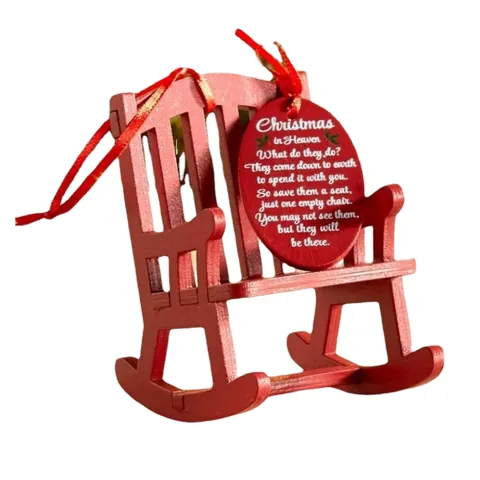 Mini Christmas Rocking Chair Ornament