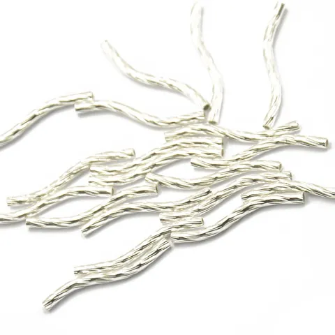 Engraved Tube Beads