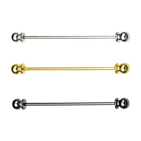 3 Pieces Classic Collar Pin Copper Jewelry Men Formal Shirt