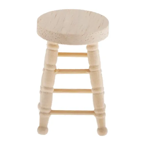 Wood Round Stool