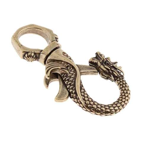Vintage Brass Keychain