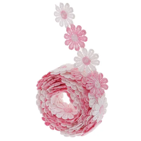 Daisy Flower Trim Ribbon