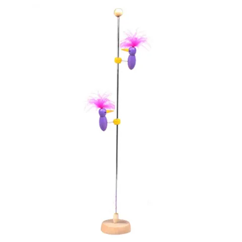 Wooden Bird Pole Toy