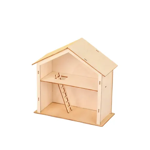 Wooden House Build-And-Assemble Toy