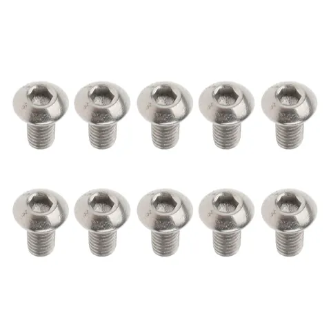10 Pieces GR1 Titanium Alloy Hexagon Button Head Cap Bolts