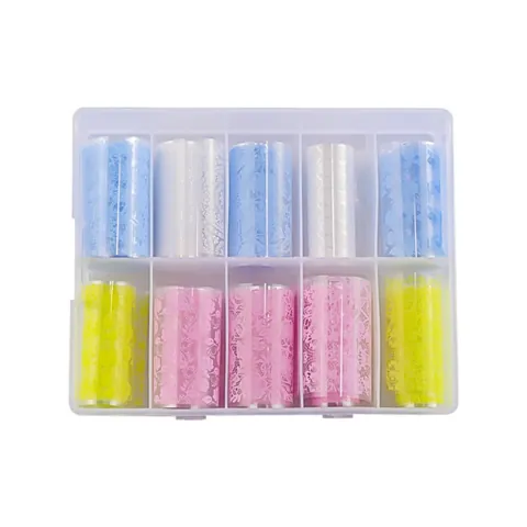 Lace Transfer Foil Stickers with Storage Case