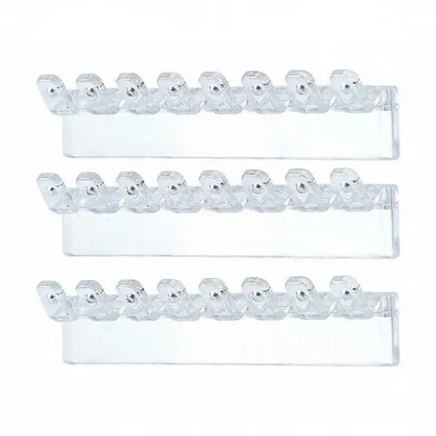3-Piece 8-Hole Jewelry Holder