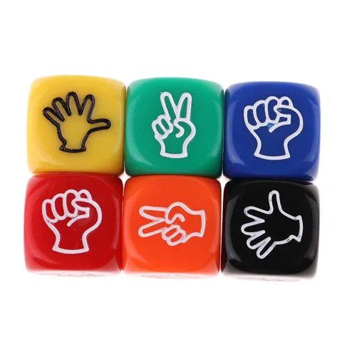 Rock Paper Scissors Dice 6x