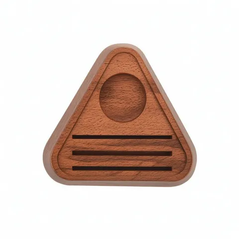 Triangular Solid-Wood Storage Base