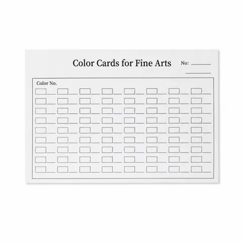 Art Color Swatch Cards