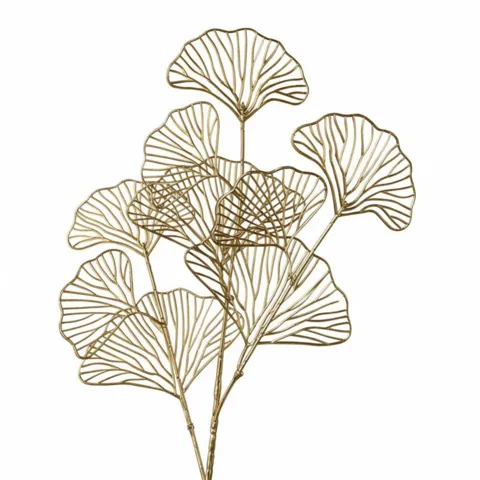 Gold Ginkgo Eucalyptus Artificial Flower