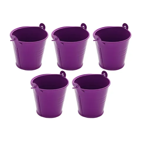 Metal Buckets Purple