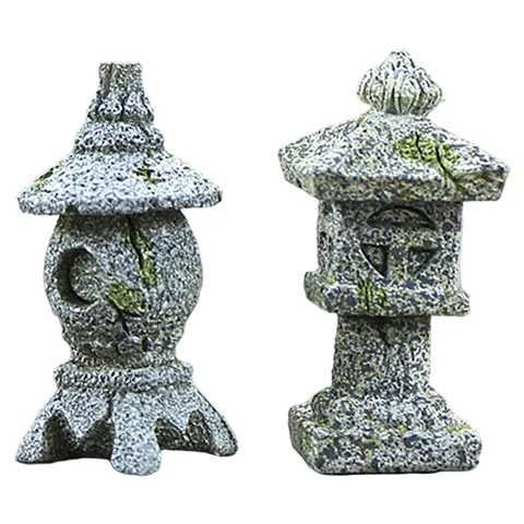 Resin Pagoda Lantern Statue