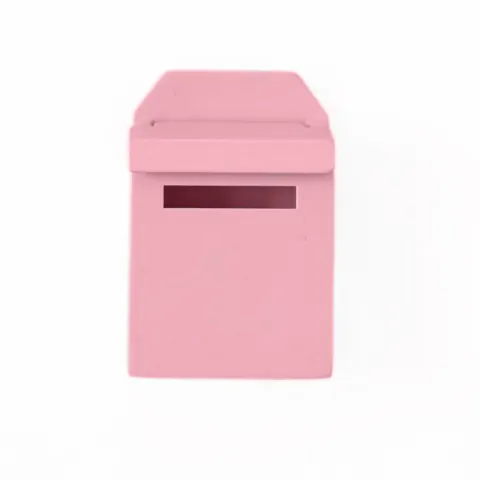 Wooden Purple Mailbox