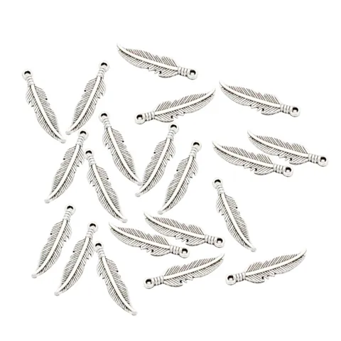 Leaf Feathers Charms
