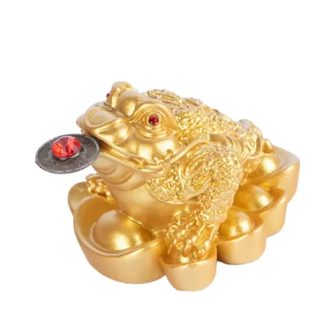 Money Frog Statue Aureate