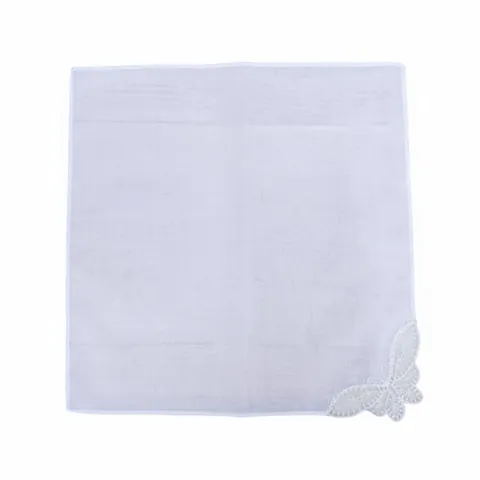 Embroidered White Handkerchief