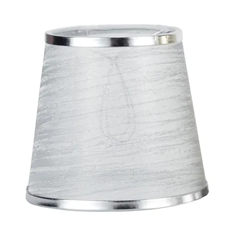 Decorative Cloth Lampshade Silver