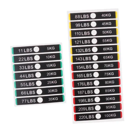 Weight Stack Labels