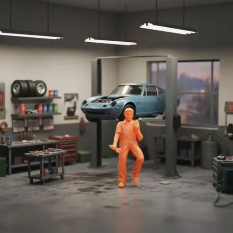 7-Piece 1:64 Repair Specialist Figure Set