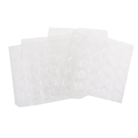 100pcs 1" Crystal Clear PVC Adhesive Circles Bottle Cap