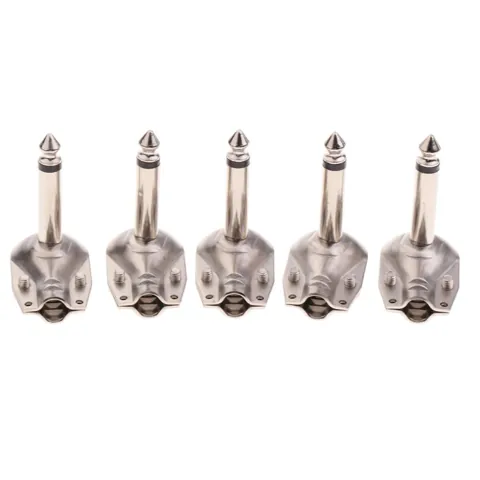 Guitar TS Mono Connector 5pcs Right Angle
