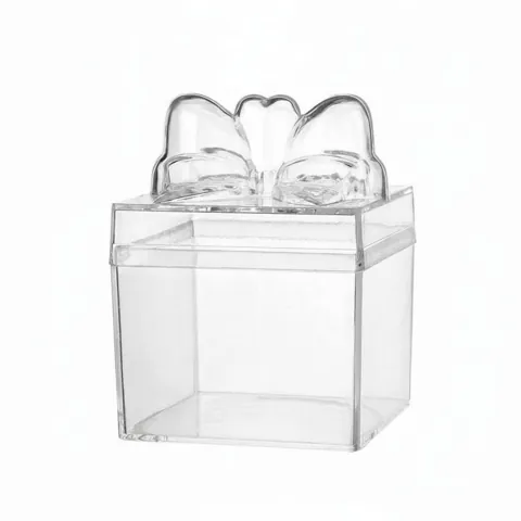 Transparent Candy Box with Bow