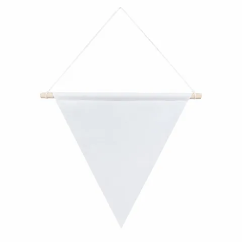 Blank Banner with Wooden Rod