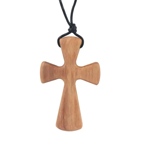 Olive Wood Cross Necklace