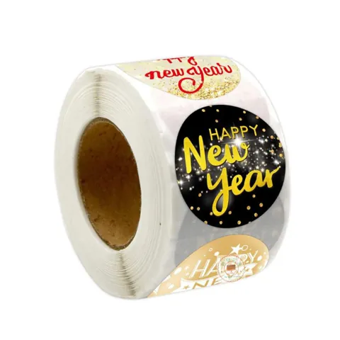 Happy New Year Stickers Style B