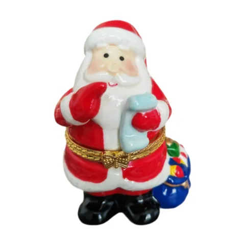 Jewelry Trinket Box Santa Claus