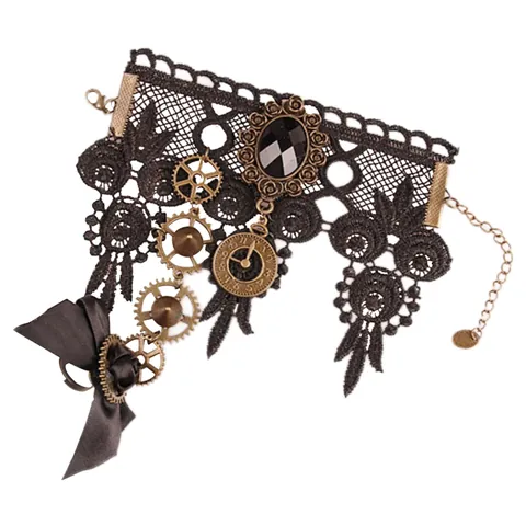 Gothic Lace Wristband Ring