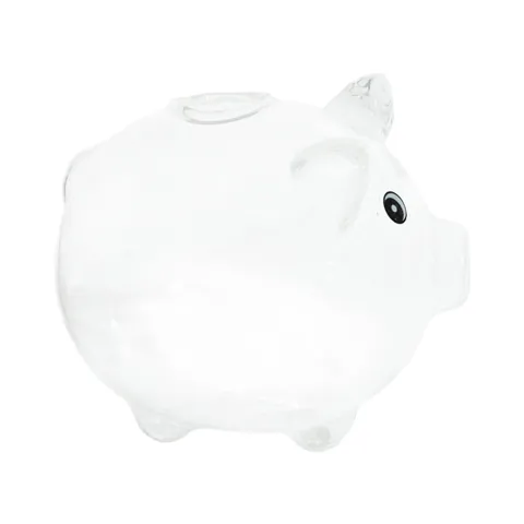 Piggy Bank Glass Pig