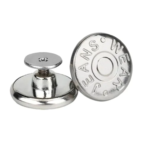 Detachable Jean Buttons Silver