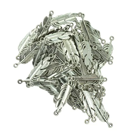 Tibetan Silver Feather Charms