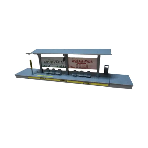 Bus Stop Scene Accessory 1/64 Scale