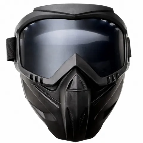 Ventilated Face Guard with Eyewear Lens