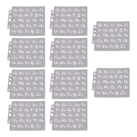 Alphabet Stencils 10 Pieces