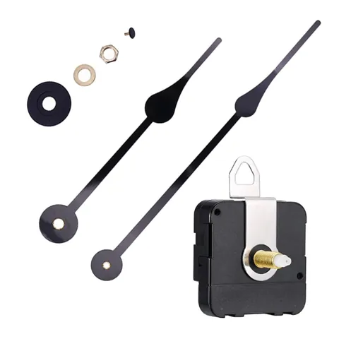DIY Quartz Clock Mechanism Movement Long Black Hands 175mm.