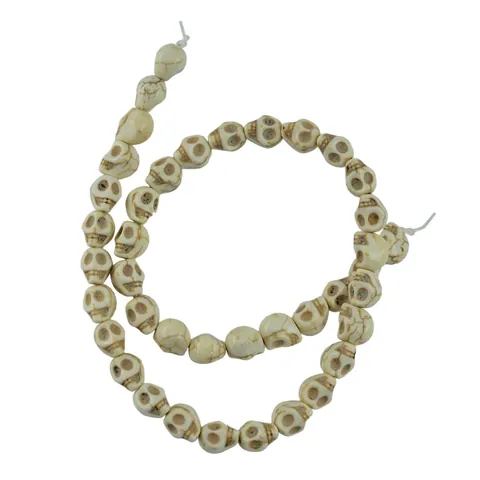 Spacer Beads White Howlite Turquoise