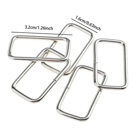 Metal Square Buckle Connector 32x16x2.8mm