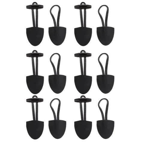 Horn Toggle Buttons Black