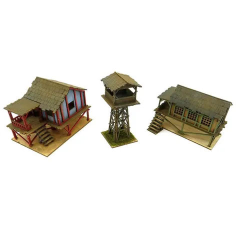 Wooden Cabin Puzzle 1/72