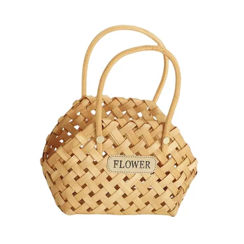 Hand Woven Flower Basket