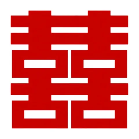 Double Happiness Sticker